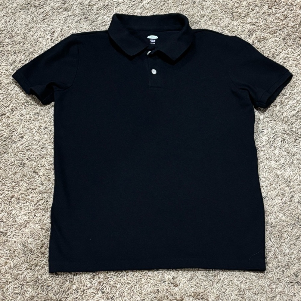 Boys Old Navy Black Polo Shirt